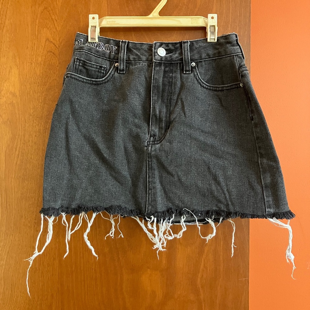 Pacsun Playboy Denim Mini Skirt